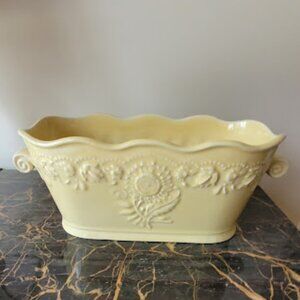 Vera Bradley Oblong Yellow Planter